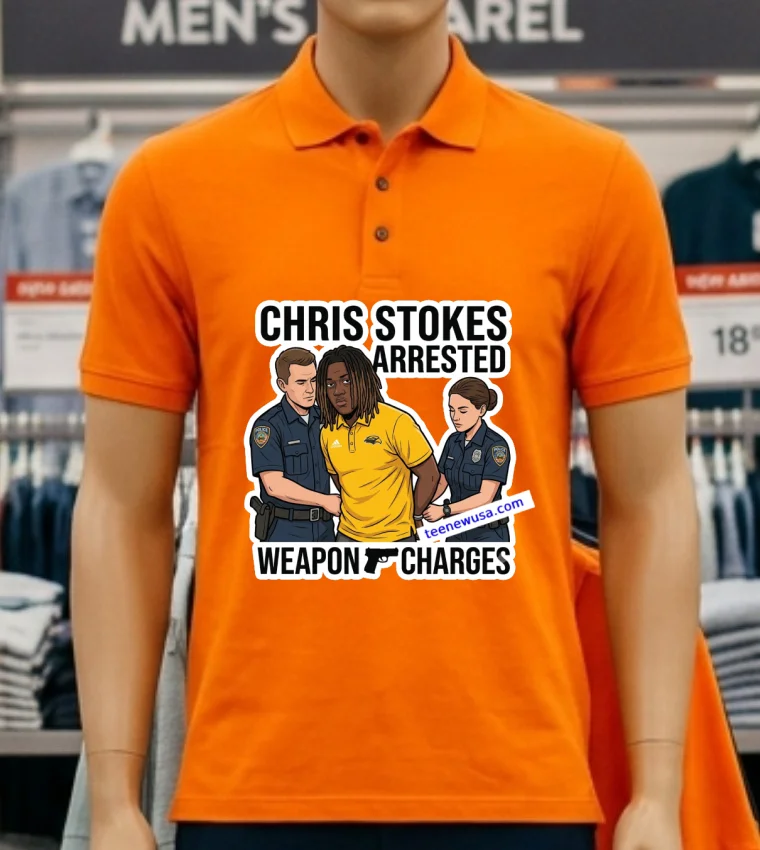 Christopher Chris Stokes Arrested For Possession Of A Weapon T Shirt Orange Shirt
