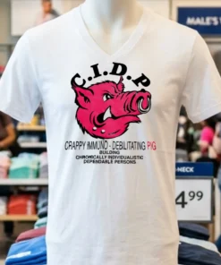 C.i.d.p Crappy Immuno Debilitating Pig Shirt