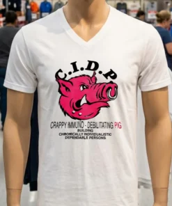C.i.d.p Crappy Immuno Debilitating Pig Shirt