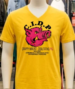 C.i.d.p Crappy Immuno Debilitating Pig Shirt