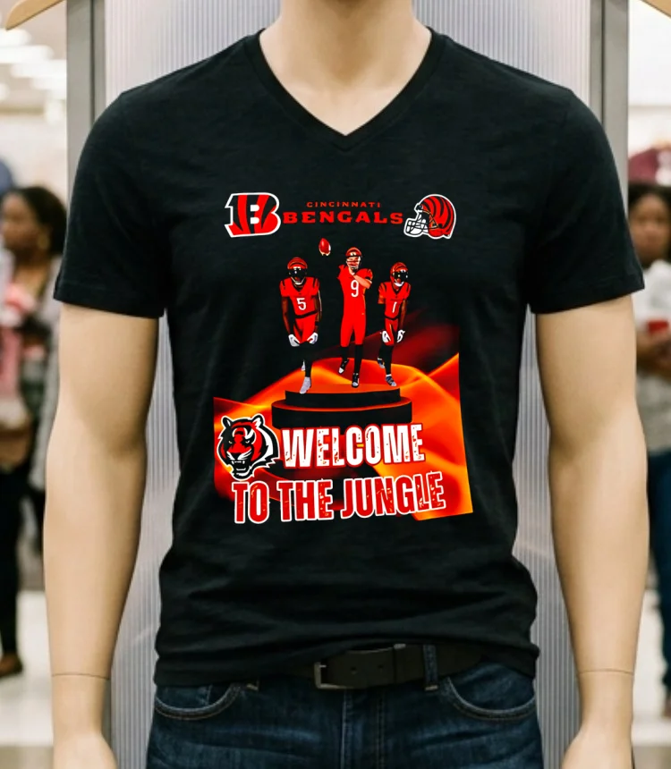 Cincinnati Bengals Welcome To The Jungle Shirt - balck-shirt Cincinnati Bengals Welcome To The Jungle Shirt Balck Shirt 1