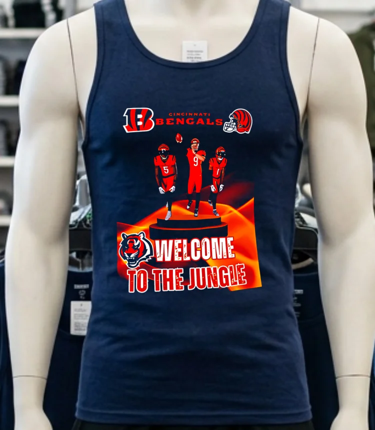 Cincinnati Bengals Welcome To The Jungle Shirt Navy Shirt
