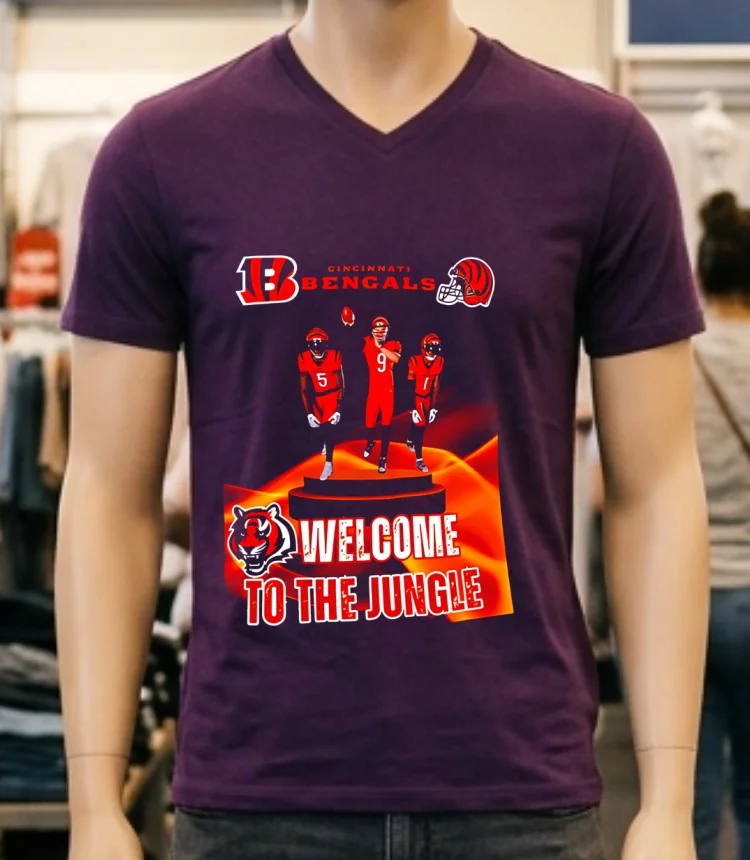 Cincinnati Bengals Welcome To The Jungle Shirt - purple-shirt Cincinnati Bengals Welcome To The Jungle Shirt Purple Shirt