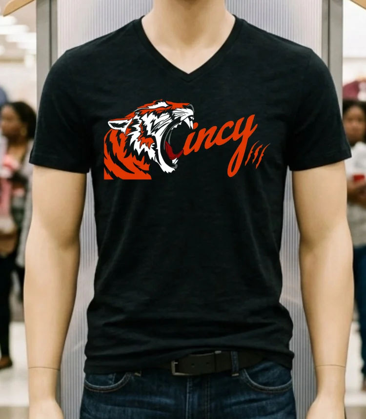 Cincinnati Tigers Scream Shirt - balck-shirt Cincinnati Tigers Scream Shirt Balck Shirt 1