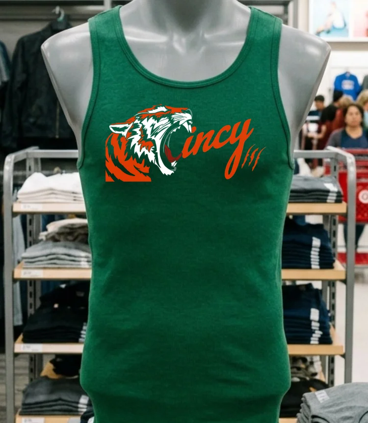 Cincinnati Tigers Scream Shirt - green-shirt Cincinnati Tigers Scream Shirt Green Shirt