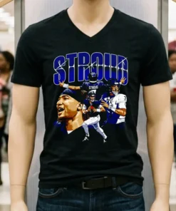 C.j. Stroud Houston Collage Graphic Retro Shirt