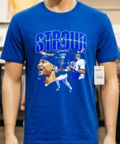 C.j. Stroud Houston Collage Graphic Retro Shirt