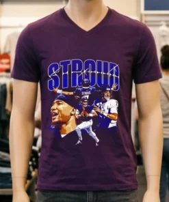 C.j. Stroud Houston Collage Graphic Retro Shirt