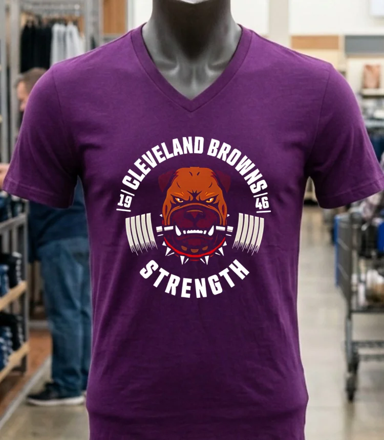 Cleveland Browns Strength Hardened Toughness Dog Shirt - purple-shirt Cleveland Browns Strength Hardened Toughness Dog Shirt Purple Shirt