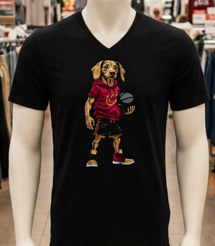 Cleveland Cavaliers Dachshund Hoop Dogs Shirt - balck-shirt Cleveland Cavaliers Dachshund Hoop Dogs Shirt Balck Shirt 1