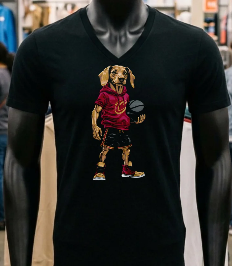 Cleveland Cavaliers Dachshund Hoop Dogs Shirt - balck-shirt Cleveland Cavaliers Dachshund Hoop Dogs Shirt Balck Shirt