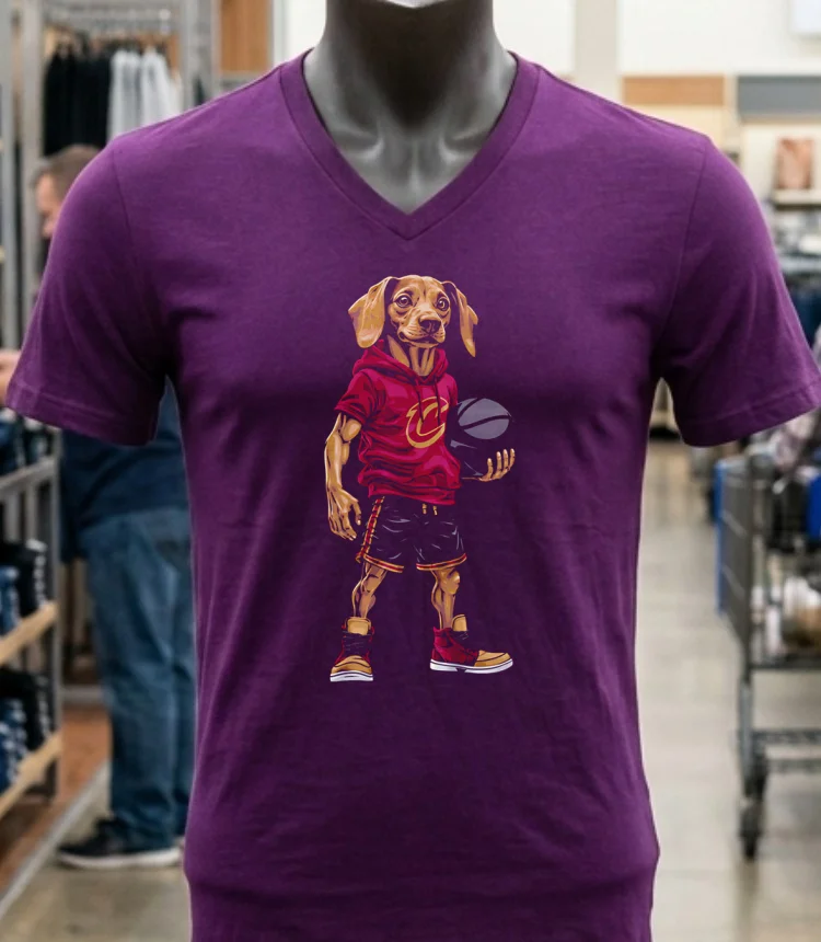 Cleveland Cavaliers Dachshund Hoop Dogs Shirt - purple-shirt Cleveland Cavaliers Dachshund Hoop Dogs Shirt Purple Shirt