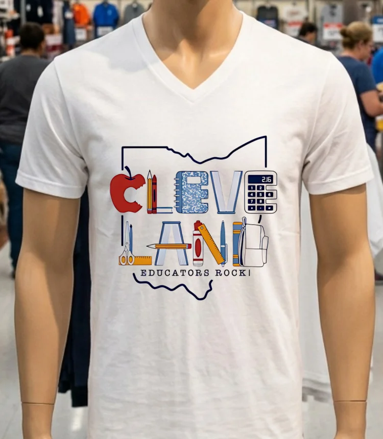 Cleveland Educators Rock Merch 2025 Shirt - white-t-shirt Cleveland Educators Rock Merch 2025 Shirt White T Shirt 2