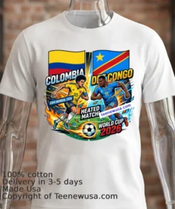 Colombia Vs Democratic Republic Of Congo World Cup 2026 T Shirt
