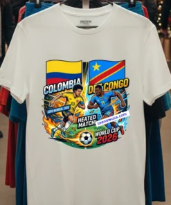 Colombia Vs Democratic Republic Of Congo World Cup 2026 T Shirt
