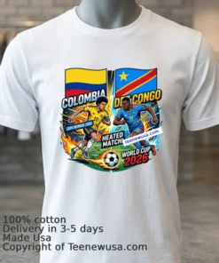 Colombia Vs Democratic Republic Of Congo World Cup 2026 T Shirt