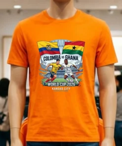 Colombia Vs Ghana World Cup 2026 In Kansas City (Arrowhead Stadium) T Shirt