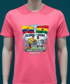 Colombia Vs Ghana World Cup 2026 In Kansas City (Arrowhead Stadium) T Shirt