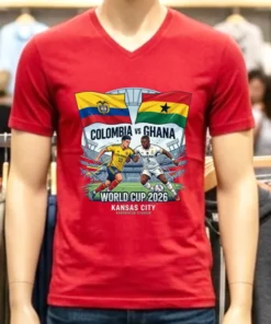 Colombia Vs Ghana World Cup 2026 In Kansas City (Arrowhead Stadium) T Shirt