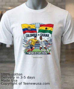 Colombia Vs Ghana World Cup 2026 In Kansas City (Arrowhead Stadium) T Shirt