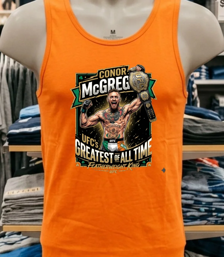 Conor Mcgregor Says He's Ufc's Greatest Featherweight Of All Time T Shirt - orange-shirt Conor Mcgregor Says Hes Ufcs Greatest Featherweight Of All Time T Shirt Orange Shirt