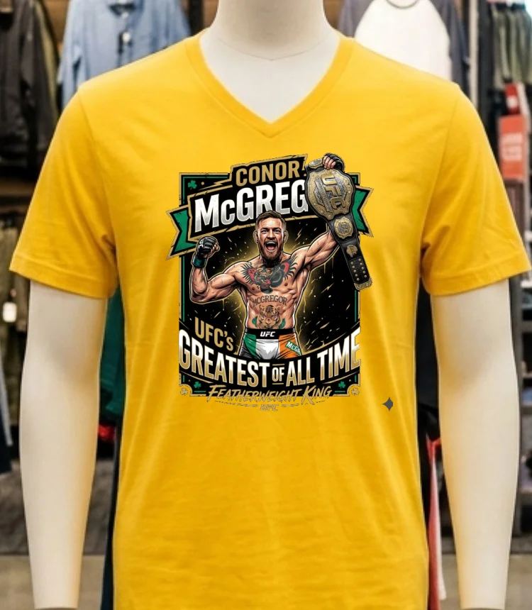 Conor Mcgregor Says He's Ufc's Greatest Featherweight Of All Time T Shirt - yellow-t-shirt Conor Mcgregor Says Hes Ufcs Greatest Featherweight Of All Time T Shirt Yellow T Shirt