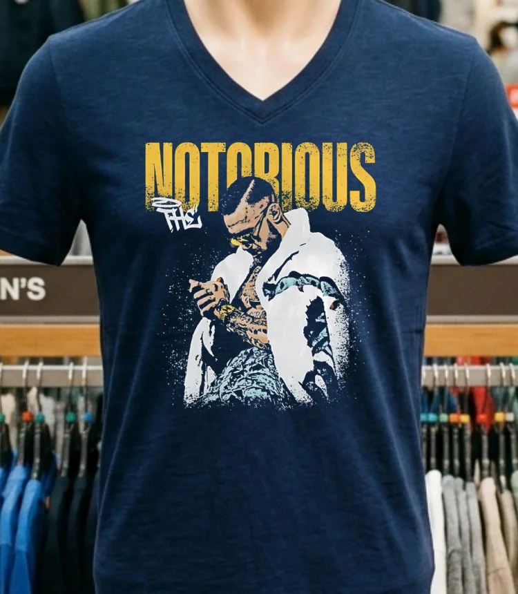 Conor Mcgregor The Notorious Ufc Fight Night Graphic Design Retro Shirt - navy-shirt Conor Mcgregor The Notorious Ufc Fight Night Graphic Design Retro Shirt Navy Shirt 1