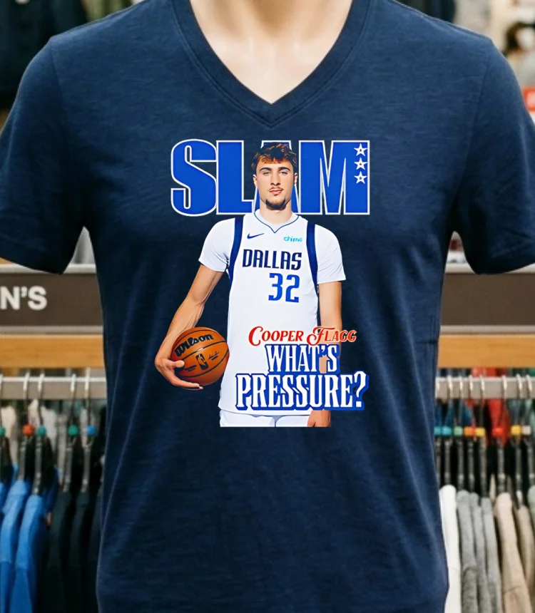 Cooper Flagg X Slam Dallas Mavericks Shirt - navy-shirt Cooper Flagg X Slam Dallas Mavericks Shirt Navy Shirt 1