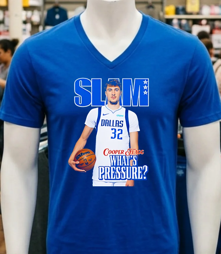 Cooper Flagg X Slam Dallas Mavericks Shirt - navy-shirt Cooper Flagg X Slam Dallas Mavericks Shirt Navy Shirt 2