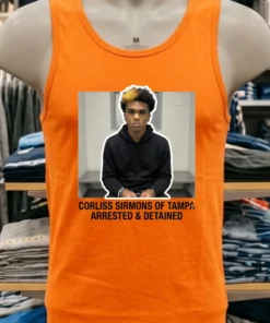 Corliss Sirmons Of Tampa, Florida Arrested And Detained T Shirt