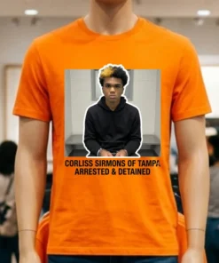 Corliss Sirmons Of Tampa, Florida Arrested And Detained T Shirt