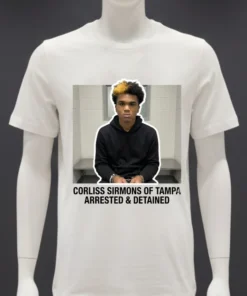 Corliss Sirmons Of Tampa, Florida Arrested And Detained T Shirt