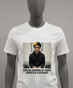 Corliss Sirmons Of Tampa, Florida Arrested And Detained T Shirt