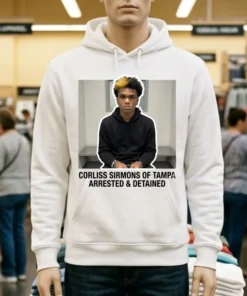 Corliss Sirmons Of Tampa, Florida Arrested And Detained T Shirt
