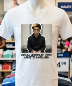 Corliss Sirmons Of Tampa, Florida Arrested And Detained T Shirt