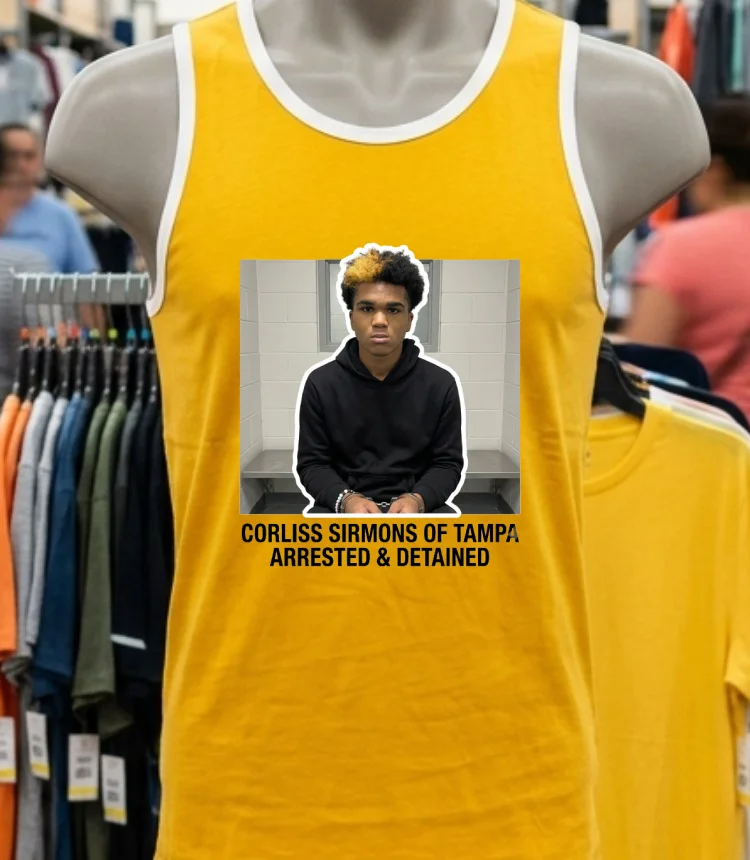Corliss Sirmons Of Tampa, Florida Arrested And Detained T Shirt - yellow-t-shirt Corliss Sirmons Of Tampa Florida Arrested And Detained T Shirt Yellow T Shirt