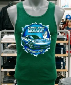 Corvette Save The Wave Classic Car Lover Shirt