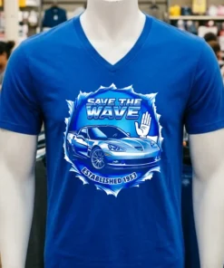 Corvette Save The Wave Classic Car Lover Shirt