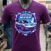 Corvette Save The Wave Classic Car Lover Shirt Purple Shirt