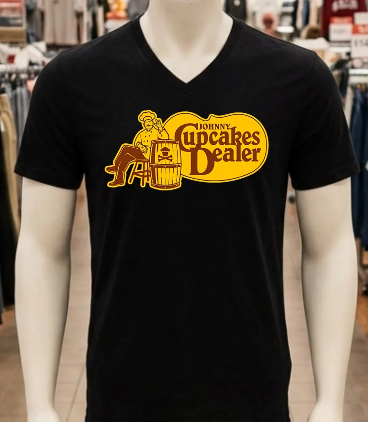Cracker Barrel Johnny Cupcakes Dealer Shirt - balck-shirt Cracker Barrel Johnny Cupcakes Dealer Shirt Balck Shirt