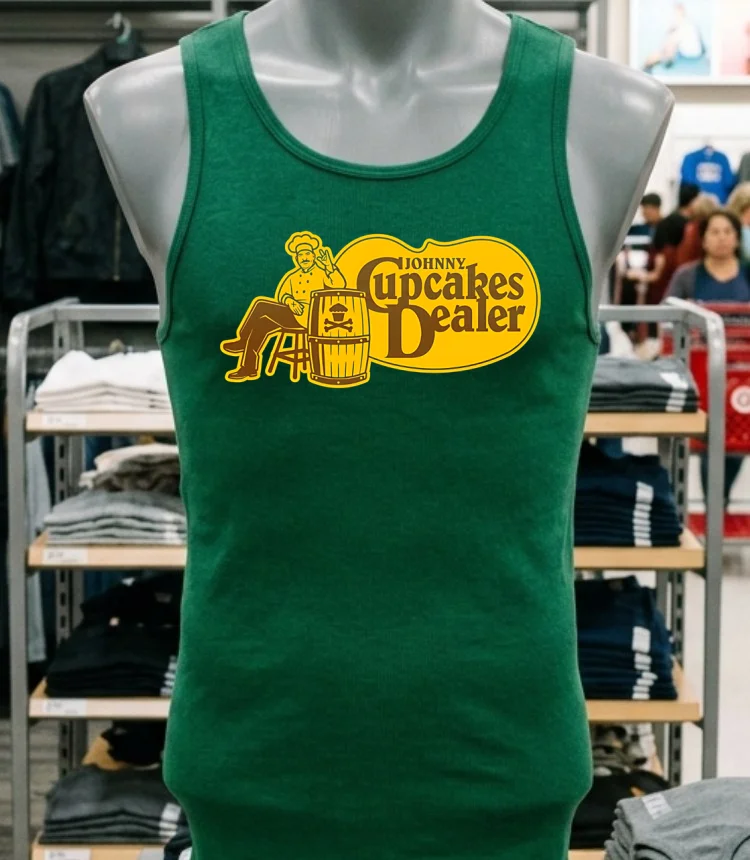 Cracker Barrel Johnny Cupcakes Dealer Shirt - green-shirt Cracker Barrel Johnny Cupcakes Dealer Shirt Green Shirt