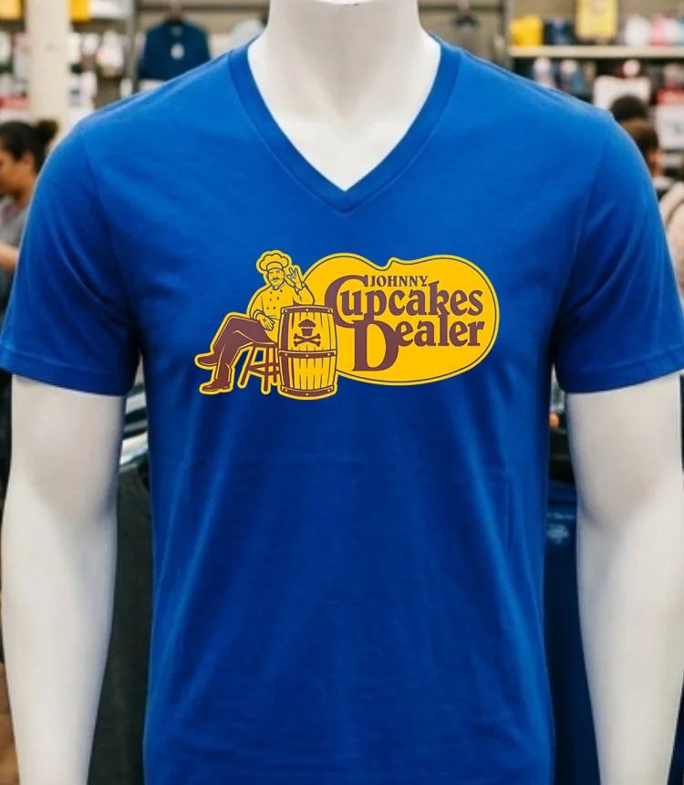 Cracker Barrel Johnny Cupcakes Dealer Shirt Navy Shirt 2