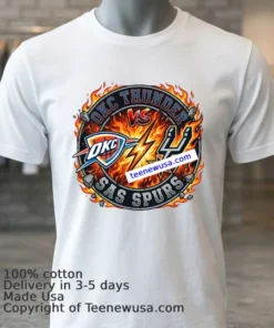 Creative T Shirt For Oklahoma City Thunder Vs San Antonio Spurs