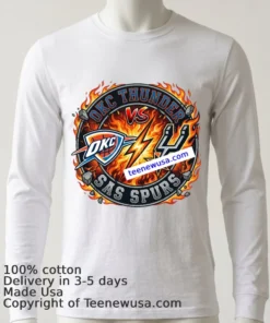 Creative T Shirt For Oklahoma City Thunder Vs San Antonio Spurs