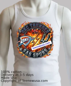 Creative T Shirt For Oklahoma City Thunder Vs San Antonio Spurs