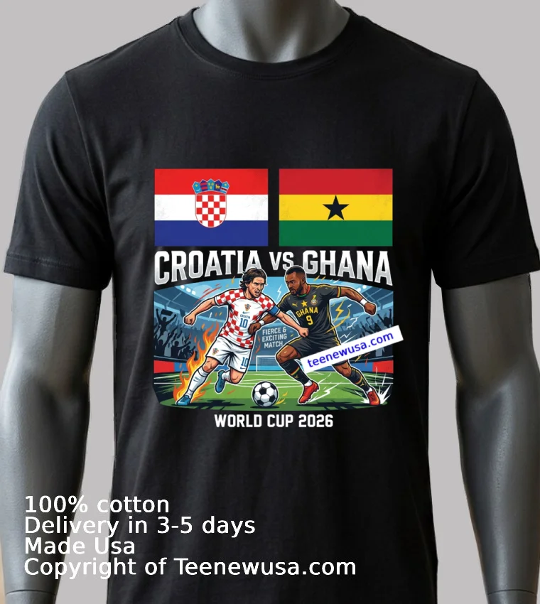 Croatia Vs Ghana World Cup 2026 T Shirt - balck-shirt 2 Croatia Vs Ghana World Cup 2026 T Shirt Balck Shirt 2