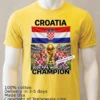 Croatia World Cup 2026 Fan T Shirt Yellow T Shirt