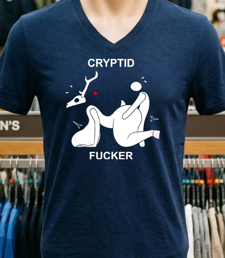 Cryptid Fucker Doggy Shirt - navy-shirt Cryptid Fucker Doggy Shirt Navy Shirt