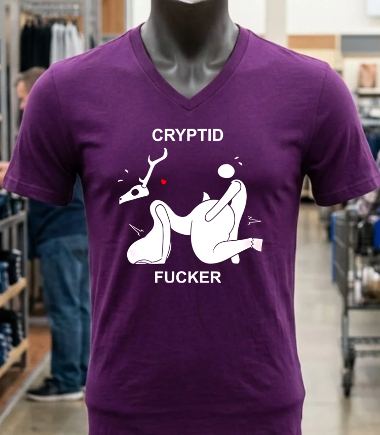 Cryptid Fucker Doggy Shirt - purple-shirt Cryptid Fucker Doggy Shirt Purple Shirt