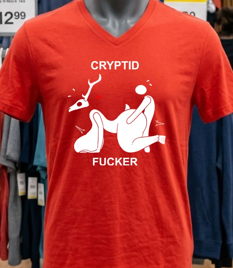 Cryptid Fucker Doggy Shirt - red-shirt Cryptid Fucker Doggy Shirt Red Shirt